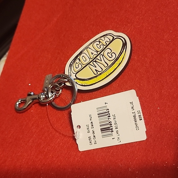 Coach Lemon Bag Charm Keychain - Picture 2 of 3